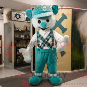 Cyan Celtic Cross máscara...