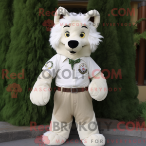 Disfraz de mascota de lobo...
