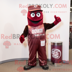 Maroon Soda Can maskot...