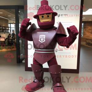 Maroon Soldier mascot...