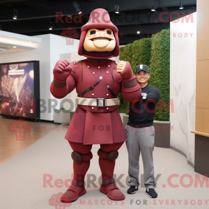 Maroon Soldier mascot...