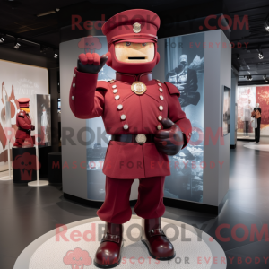 Maroon Soldier maskot...