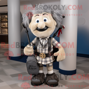 Grå sækkepibe maskot...