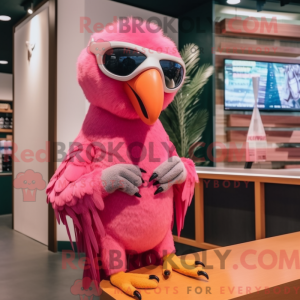 Pink papegøje maskot...