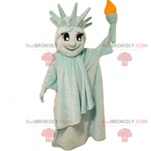 Statuut van Liberty mascotte - Redbrokoly.com