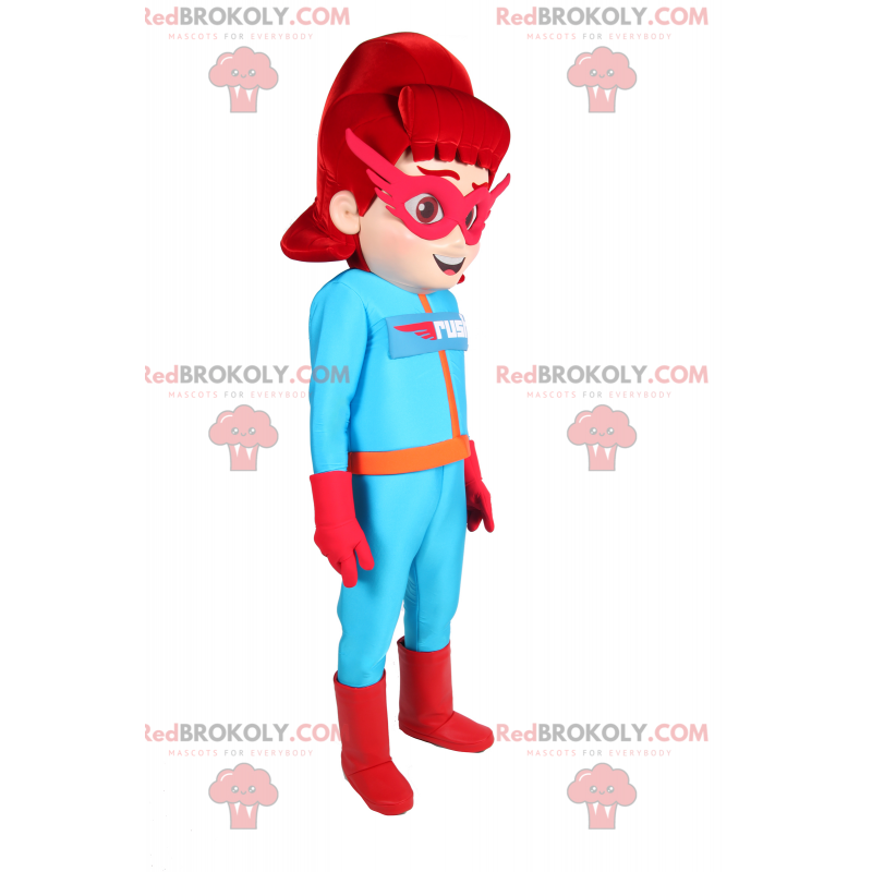 Superheldin Maskottchen - Redbrokoly.com Superheldin Maskottchen - Redbrokoly.com