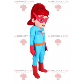 Super hrdinka maskot - Redbrokoly.com