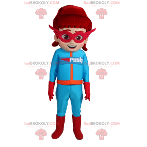 Mascota de super heroína - Redbrokoly.com