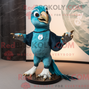 Turquoise Falcon mascot...