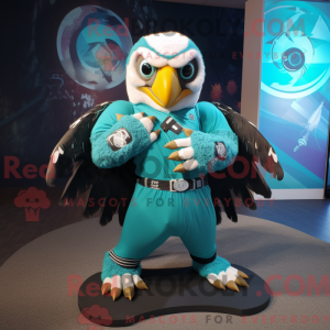 Turkis Falcon maskot...