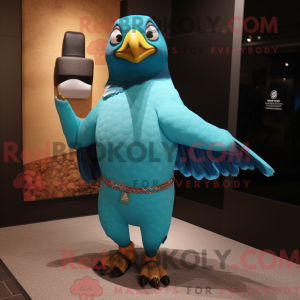 Turkis Falcon maskot...
