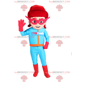 Mascota de super heroína - Redbrokoly.com