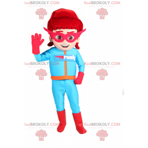 Mascotte super eroina - Redbrokoly.com