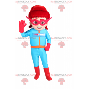 Super heroine mascot - Redbrokoly.com