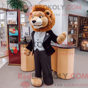 Brown Lion mascot costume...