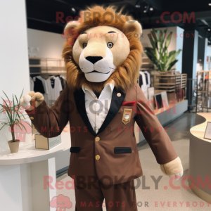 Brauner Löwe Maskottchen...