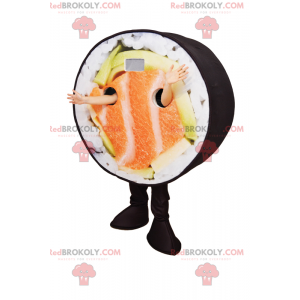 Maskot sushi s lososem - Redbrokoly.com