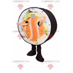 Sushi mascotte met zalm - Redbrokoly.com