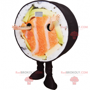 Mascotte Sushi au saumon - Redbrokoly.com