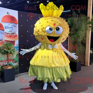 Lemon Yellow Burgers mascot...