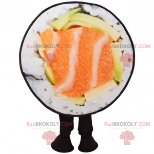 Mascota de sushi con salmón - Redbrokoly.com