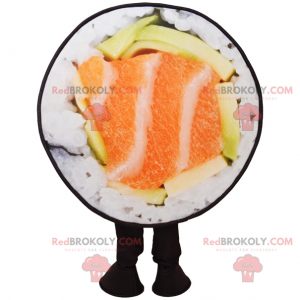 Sushi maskotka z łososiem - Redbrokoly.com