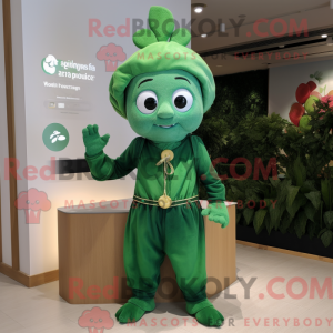 Spinazie mascottekostuum...