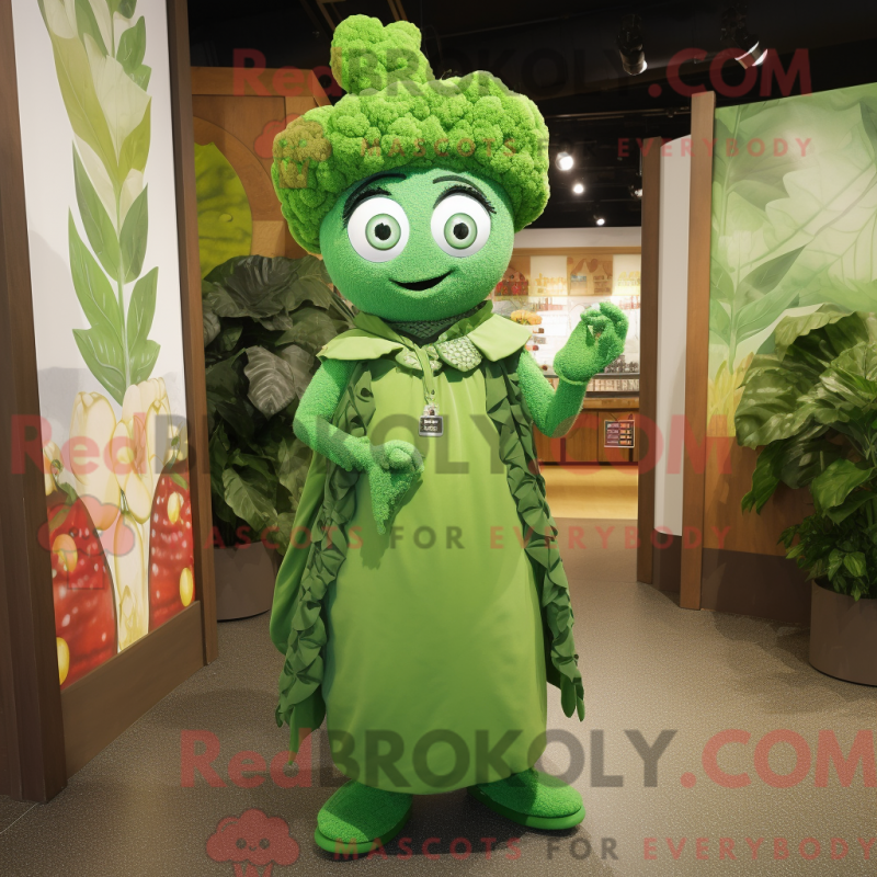 Fantasia de mascote de Espinafre com macacão e colares - Mascotes de espinafre - REBROKO_302549 - RedBrokoly.com