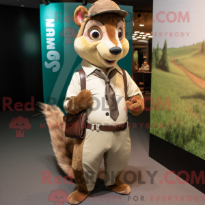Olive Squirrel maskot...