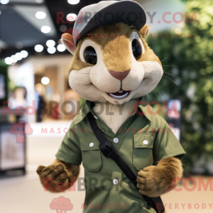 Olive Squirrel mascot...