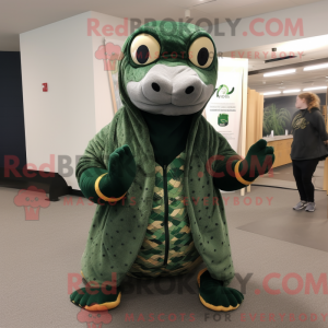 Skovgrøn Anaconda maskot...
