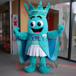 Turkis konge maskot kostume...