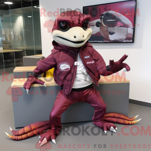 Maroon Geckos mascot...