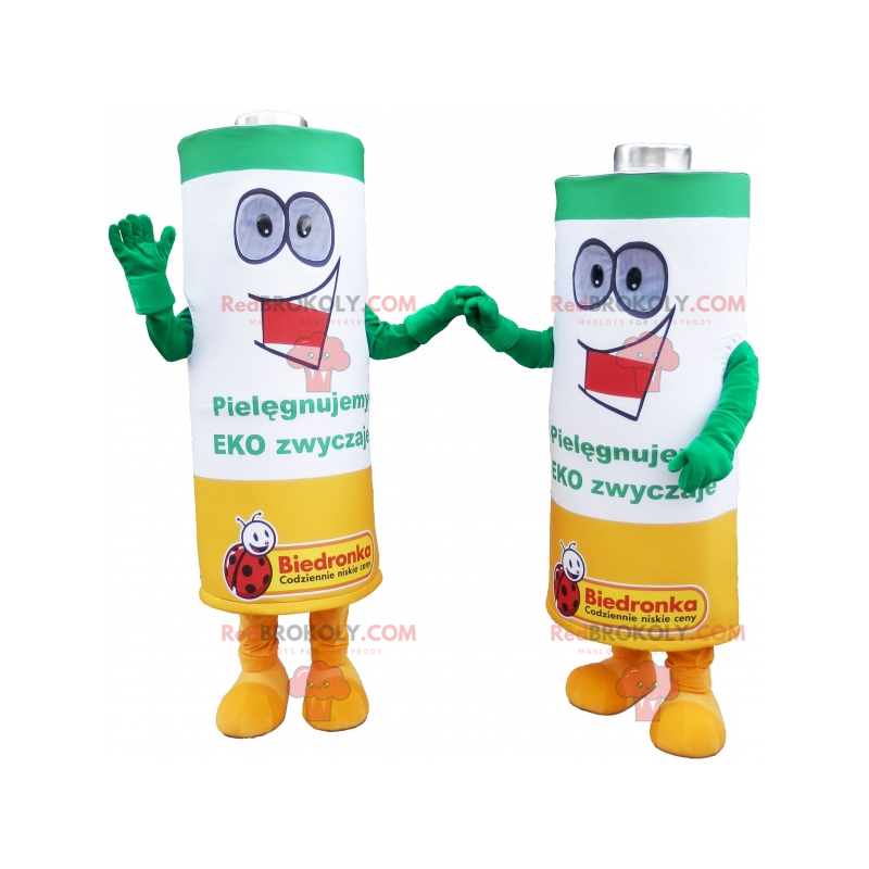 Batterij duo mascottes - Redbrokoly.com