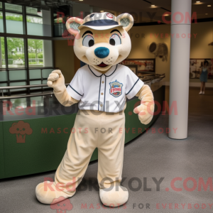 Cream Panther mascot...