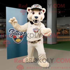 Cream Panther mascot...