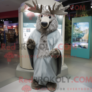 Gray Elk maskot kostume...