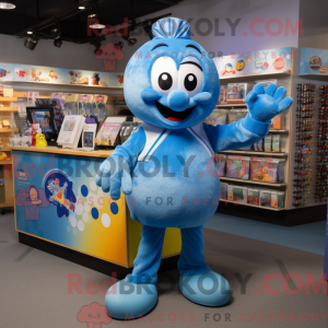 Costume mascotte de Blue...