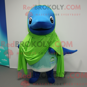 Lime Green Blue Whale...