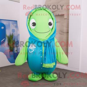 Lime Green Blue Whale...