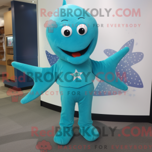 Turkis Starfish maskot...