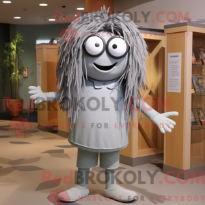Grå spaghetti maskot...