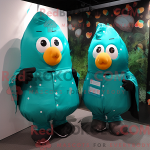 Teal Potato Maskottchen...