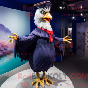 Navy Chicken mascot costume...