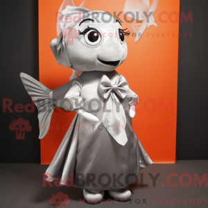 Sølv guldfisk maskot...