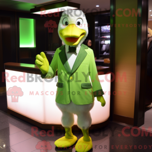 Lime Green Goose maskot...