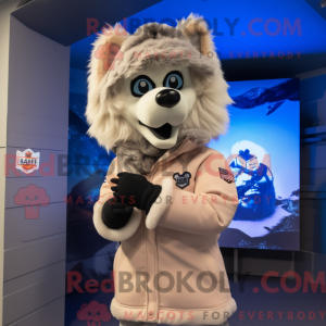 Costume de mascotte de loup...