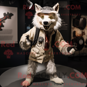 Disfraz de mascota de lobo...