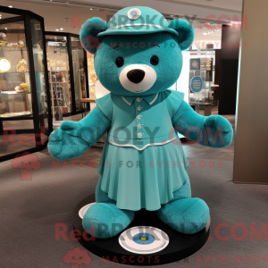 Blauwgroen teddybeer...