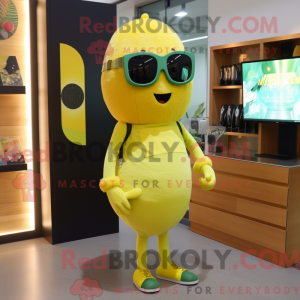 Lemon Yellow Kiwi mascot...